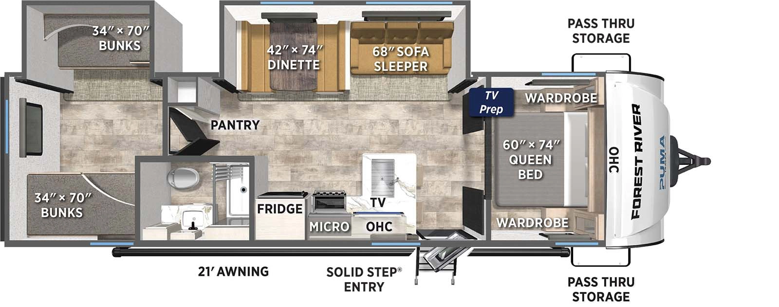 302BHS Floorplan Image